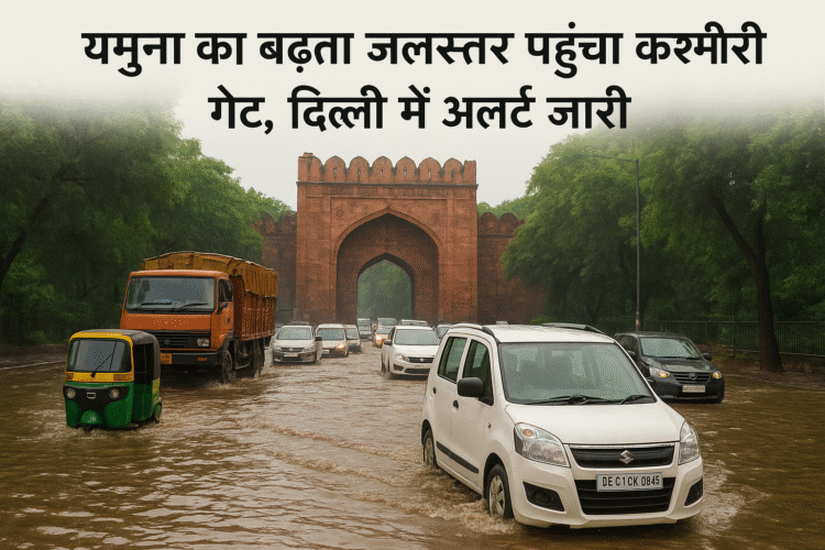 यमुना का बढ़ता जलस्तर पहुँचा कश्मीरी गेट, दिल्ली में अलर्ट जारी
